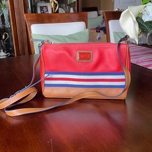 Nine West Red, White, Blue, & Tan Crossbody Bag